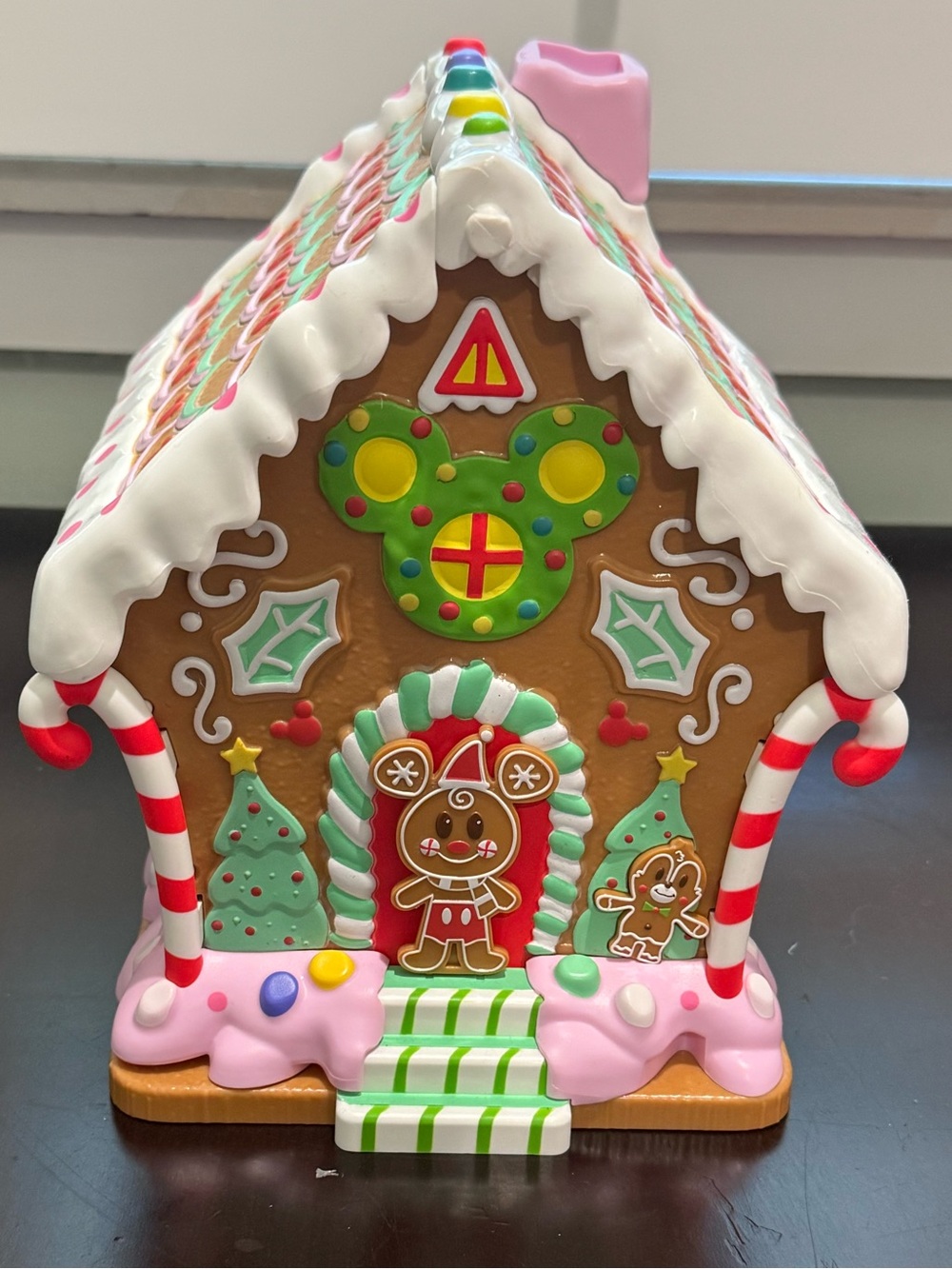 Holiday Gingerbread House Figurine - Pink & Multicolor